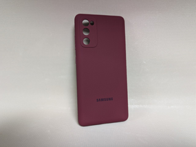 Чохол для Samsung Galaxy S20 FE / Самсунг Гелаксі С20 ФЕ, Lakshmi, з логотипом, м'який, протиударний, софт тач, бордовий