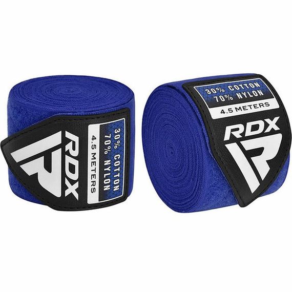 Бинти для боксу RDX RB Hand Wraps Combine 3 пари Red,Black,Blue (4.5м.) | Зображення 5