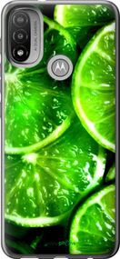 Чохол на Motorola E20 Зелені часточки лимона "852u-2509-2448"