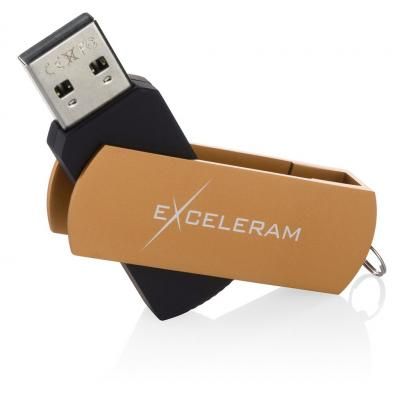 USB флеш накопичувач eXceleram 32GB P2 Series Brown/Black USB 2.0 (EXP2U2BRB32) (EXP2U2BRB32) | Зображення 2