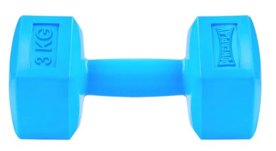 Гантель композитна PowerPlay 4124 Hercules 3 кг Синя 1 шт (PP_4124_3kg)