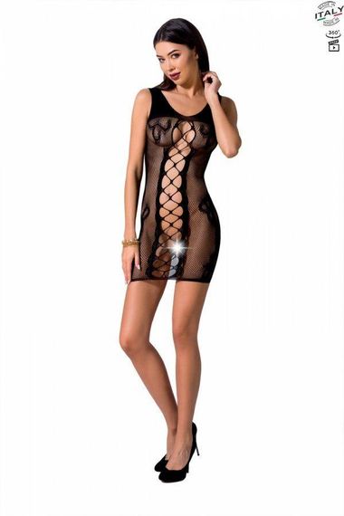 Відверта сукня-сітка Passion BS073 black sexstyle