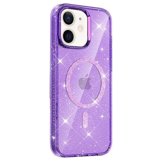Чехол TPU Eclipse Sparkle (MagFit) для Apple iPhone 11 (6.1") Purple | Зображення 1