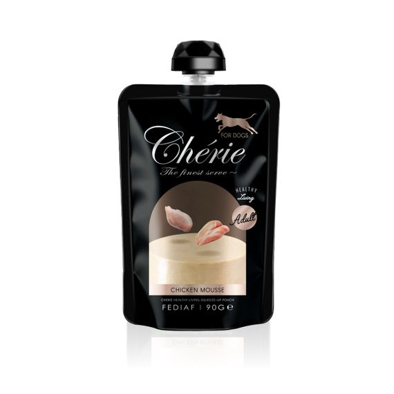 Влажный корм с курицей для собак Cherie Pouch Chicken Mousse Dog, 90 гр