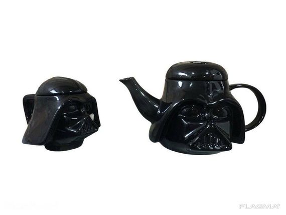 Подарочный Набор Кружка Чашка Бокал 3D Крышкой Star Wars Дарт Вейдер 3D и Заварник | Зображення 1
