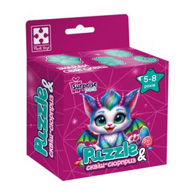 Детские пазлы с сюрпризом "Цветной дракончик" VT8030-05, 180 деталей