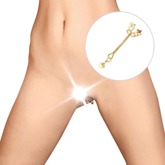 Затискач для клітора Art of Sex - Clit Clamp Butterfly, золото Sex Aura | Зображення 2