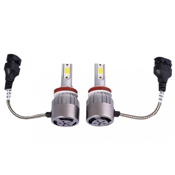 Комплект автомобильных LED ламп C6 H11, 2 шт, 36W / Светодиодные лампы для авто / Лампы для фар | Зображення 6