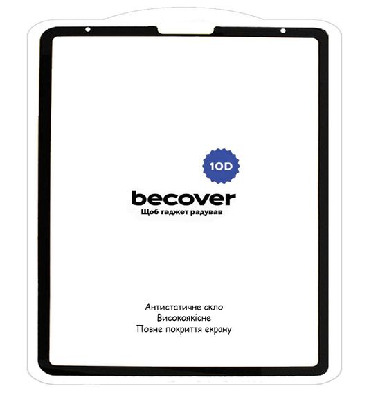 Захисне скло BeCover 10D для планшета Apple iPad Pro 12.9" 2020 / 2021 / 2022 - Black | Зображення 1