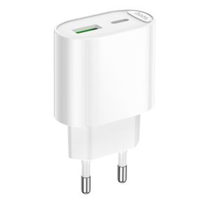 СЗУ 110-240V HOCO C109A 1xUSB-C, PD20W, White, Blister