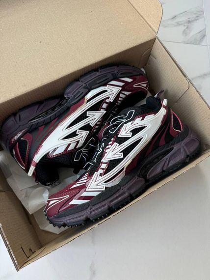 Кросівки Off-White Be Right Back Burgundy / офф  топ весна / осінь 16005 39 24.5 см | Зображення 3