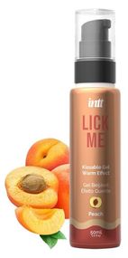 Съедобный гель со вкусом персика Intt Lick Me Peach и согревающим эффектом, 50 мл Sex Aura