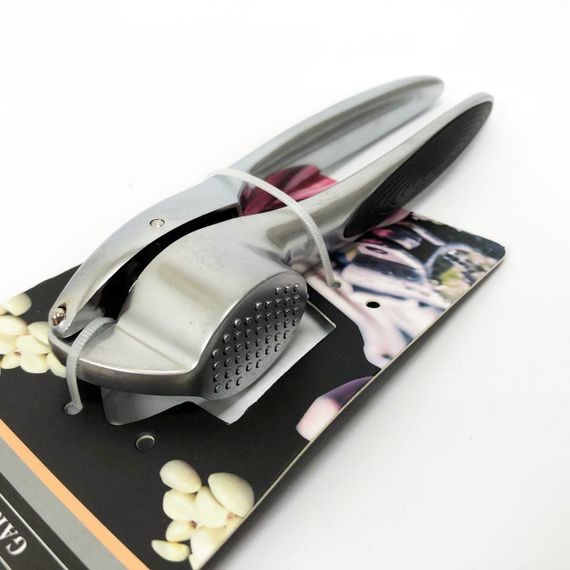 Прес для часнику чеснокодавка ручна металева LQ-28 | Зображення 2