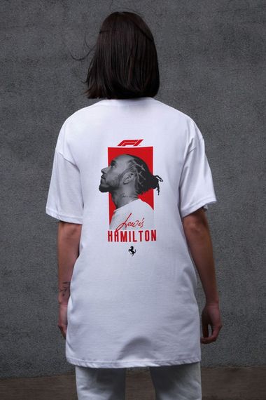 Оверсайз Футболка Without З Принтом Hamilton White | Зображення 2