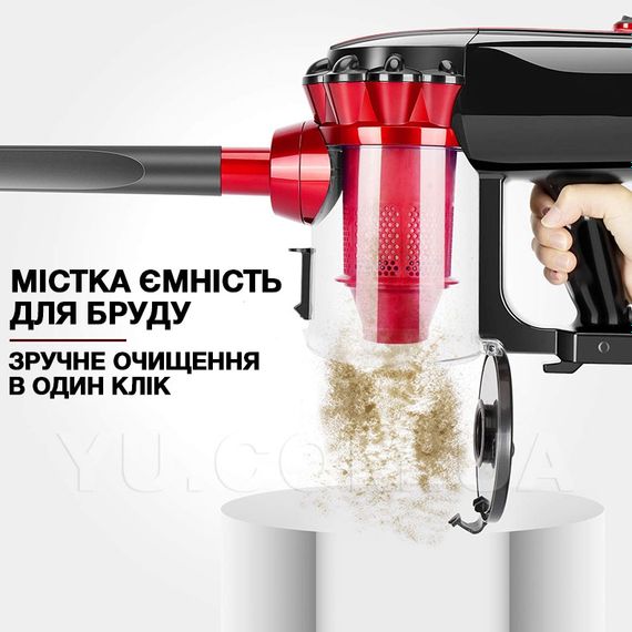 Пилосос ручної, для сухого прибирання, з циклоном фільтром, регулюванням потужності низьким рівнем шуму, потужністю 1000 Ватт. ROYAL BERG RB-4402 RED (RB-4402_1216) | Зображення 5