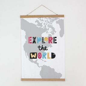 Постер тканевый на стену Explore the world 60х93 см (TPSR_22S050)