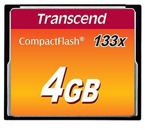 Карта памяти Transcend  4GB CF 133X (TS4GCF133)