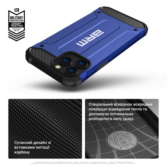 Чохол до мобільного телефона Armorstandart Panzer Samsung A15 4G (A155) / A15 5G Dark Blue (ARM73720) | Зображення 5