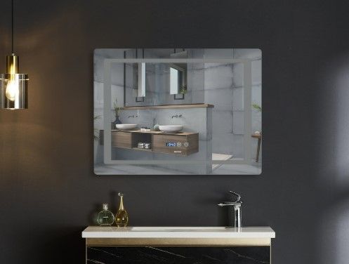 Дзеркало Mixxus Style MR03-80x60 (годинник, LED-підсвічування, антизапотівання) (MI6005) | Зображення 2