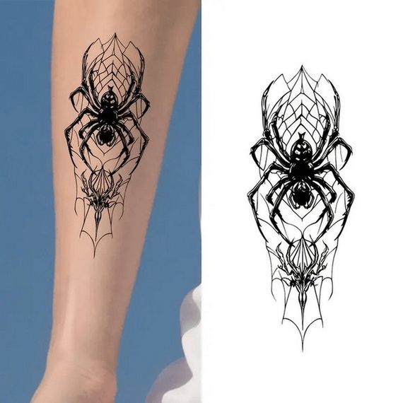 Набор детских временных тату "Черные мини №5" black-tattoo-mini-set-5-T | Зображення 4