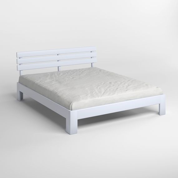 Двоспальне дерев&#039;яне ліжко Mebigrand Новара Сіро-блакитний (S2010R80B) 160х200 см (MBG-4163) | Зображення 1