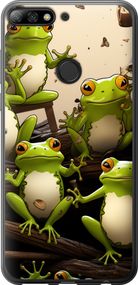 Чехол на Huawei Y7 Prime 2018 Жабки "5656u-1509-17620"