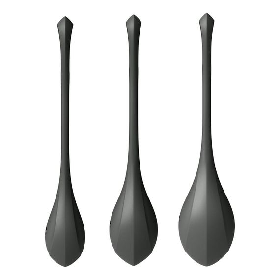 Набор йони бусин Satisfyer Yoni Power 2 Black, диаметр 2-2,5-3см, вес 22-44-73гр | Зображення 1