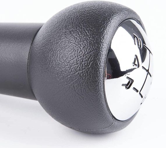 Ручка перемикання передач 5-ступінчаста, змінна головка коробки передач автомобіля для Peugeot Citroen ручка КПП чорний із сріблом | Зображення 6