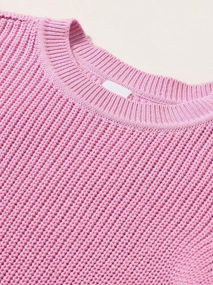 Дитячий в'язаний светр для дівчинки Green Cotton 110 см Рожевий (25111273) | Зображення 2