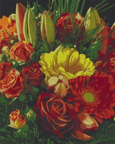 Картина по номерам. "Экспрессивный букет" 40х50 13121-AC