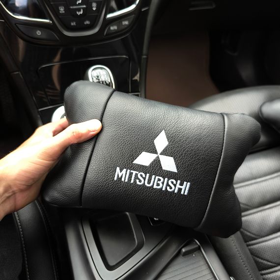 Автоподушки з логотипом Mitsubishi, Дорожні подушки, Подушки для шиї на підголівник FV-67 | Зображення 2