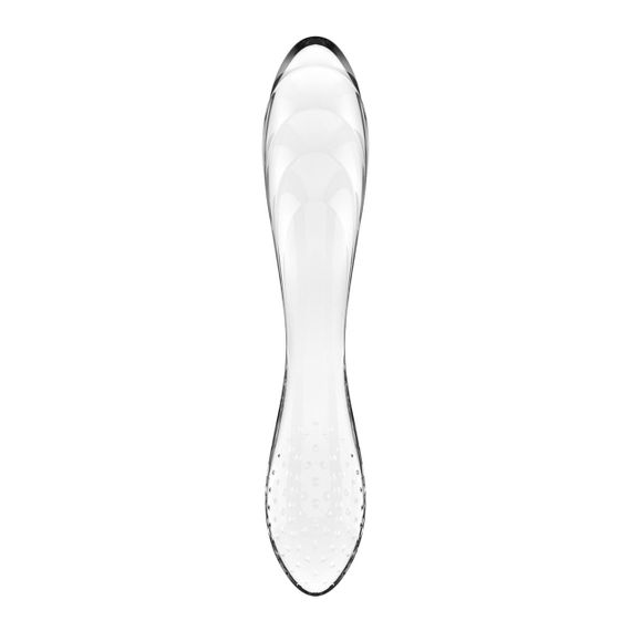 Двосторонній скляний дилдо Satisfyer Dazzling Crystal 1 Transparent (м'яте паковання!!!) Sex Aura | Зображення 2