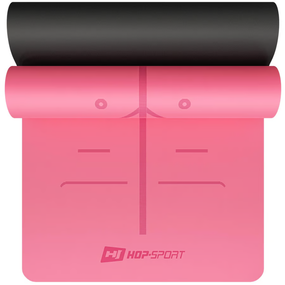 Йога-мат Hop-Sport PU 0,5см 183 x 68см HS-P005GM рожевий
