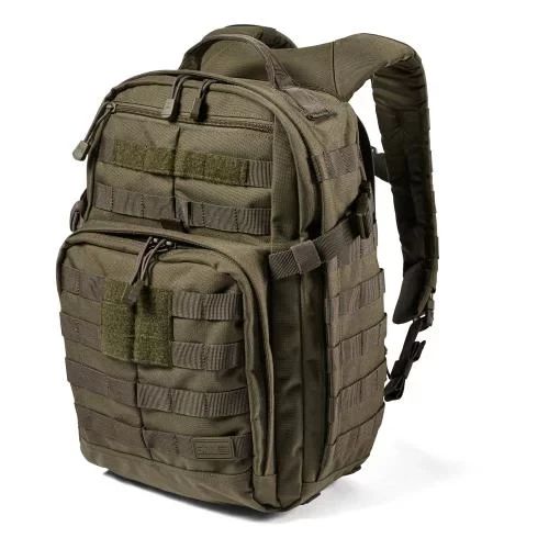 Тактичний рюкзак 5.11 Tactical RUSH 24L RANGER GREEN міцний штурмовий рюкзак із системою MOLLE для військових туризму та EDC | Зображення 4