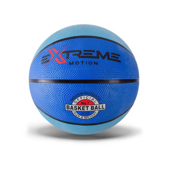 М'яч баскетбольний Extreme Motion BB1485 № 7, 520 грам Блакитний
