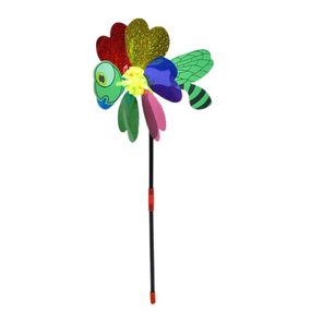 Дитячий вітрячок "Бабка" MR 1353-1 квітка діаметром 20,5 см, паличка 38 см