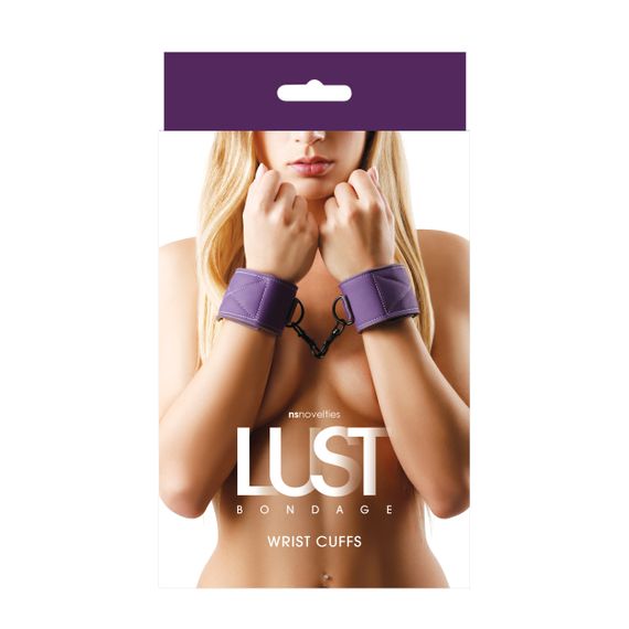 Наручники NS Novelties LUST BONDAGE WRIST CUFF PURPLE | Зображення 1