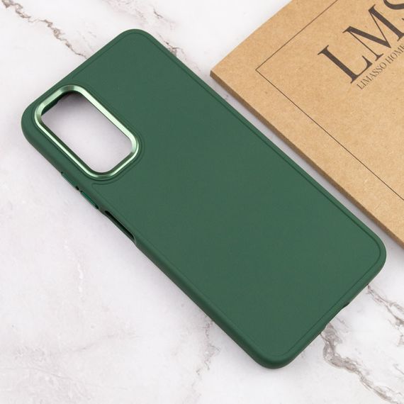 TPU чехол Bonbon Metal Style для Samsung Galaxy A23 4G Силікон, Зелений/Pine green | Зображення 3