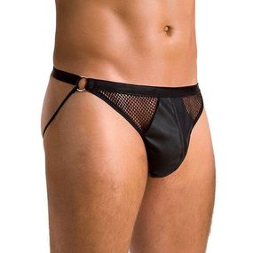 Чоловічі відкриті сліпи Passion Open Luke XXL/XXXL, чорні, екошкіра