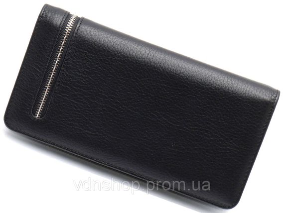 Черный многофункциональный мужской кошелек из натуральной кожи  МС291 | Зображення 2