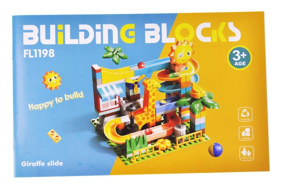 Конструктор FL1198 "Весела гірка" 99 дет. р.30x12x28 см YG Toys | Зображення 2