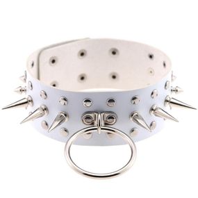 Чокер-нашийник SKN-AS09 WHITE sexstyle