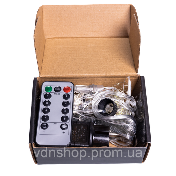 Новорічна гірлянда Хвойна лапа 3х2 м 400 LED Жовте світло D400LED2MY | Зображення 3