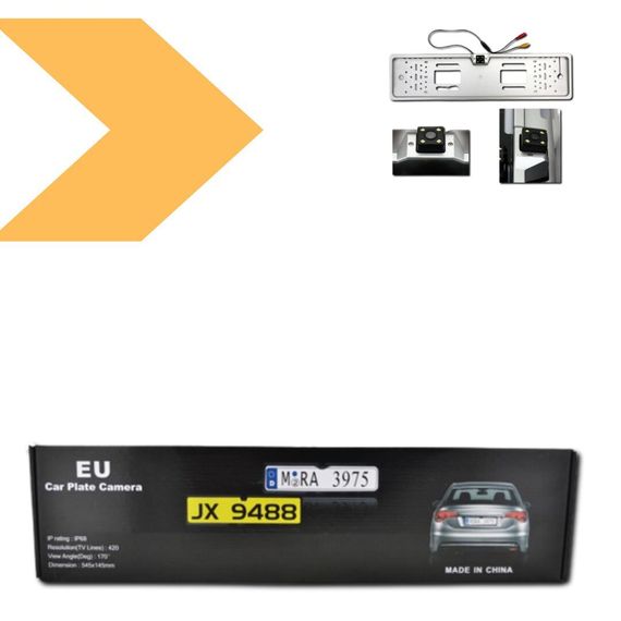 Камера заднього виду з підсвіткою номера XPRO 16LED Silver (MER-13213_460) | Зображення 1
