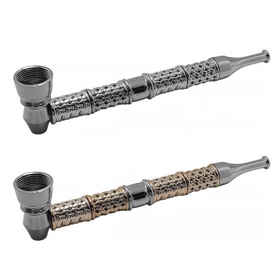 Трубка З Крешером І Сіточками “Dongo Silver” | Зображення 3