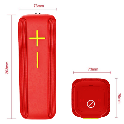 Портативная колонка HOPESTAR P15, Bluetooth, радио, PowerBank, speakerphone, красный | Зображення 2
