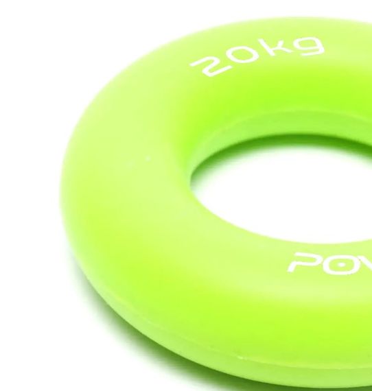 Еспандер кистьовий силіконовий PowerPlay PP-4324 Hand Grip Ring Medium 20 кг Зелений (PP_4324_20kg) | Зображення 3
