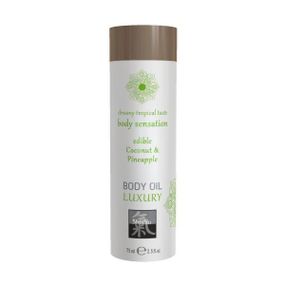 Їстівне масло для тіла SHIATSU Кокос і Ананас, 75 мл Sex Aura