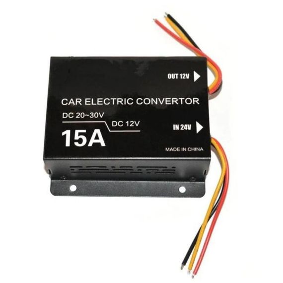 Перетворювач XPRO QIAO TB 2412 (15A) с 24V на 12V (20) чорний  (MER-14230_418) | Зображення 5