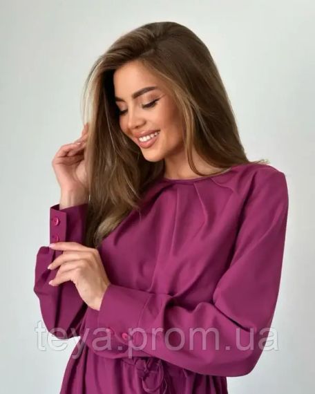 Плаття для жінок колір фіолетовий розмір S FI_008456 | Зображення 2